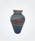 Blue and Brown Phoenician Glass Vase